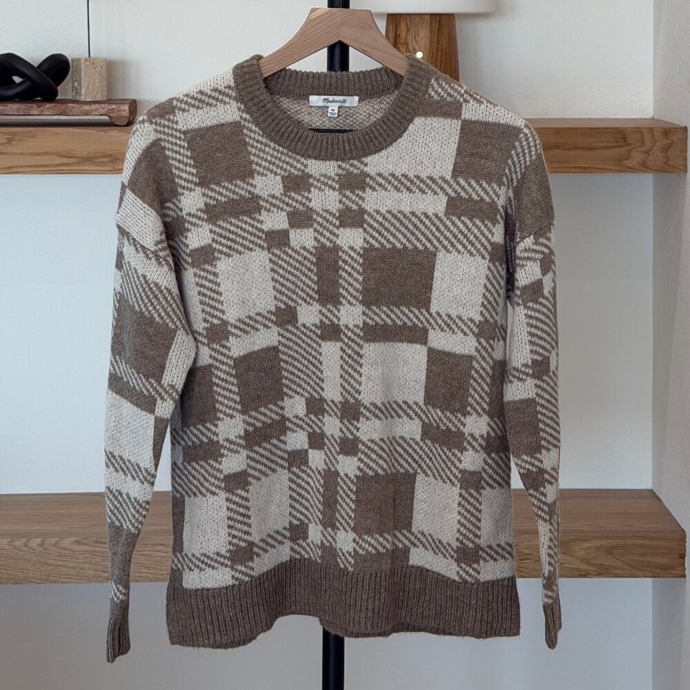 Madewell Hartfield Pullover Sweater - Heather Ashwood - XS